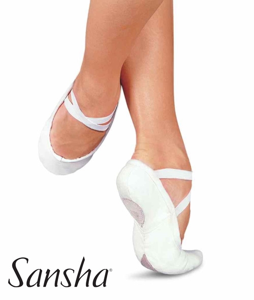 Sansha - Pro1C 천슈즈 X자끈(흰색)