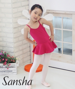 Sansha - 끈나시 발레복 (체리핑크/D171)