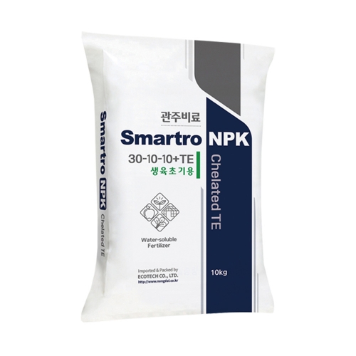 Smartro NPK 30-10-10 10kg - 생육초기 수용성 관주용 4종복합 양액비료