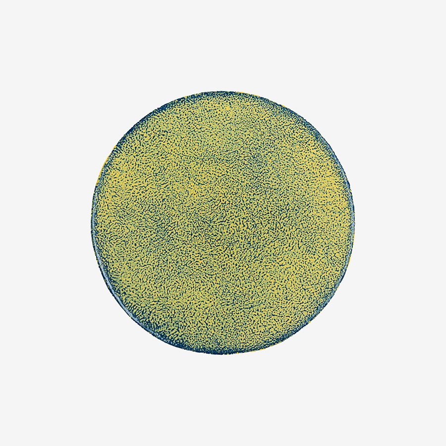 Bluish Plate 130 Yellow