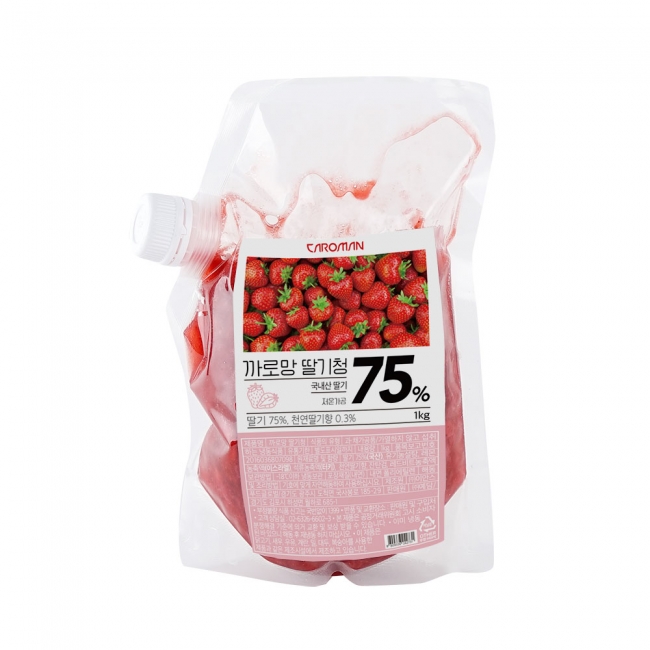 [까로망] 딸기청 1kg 2개